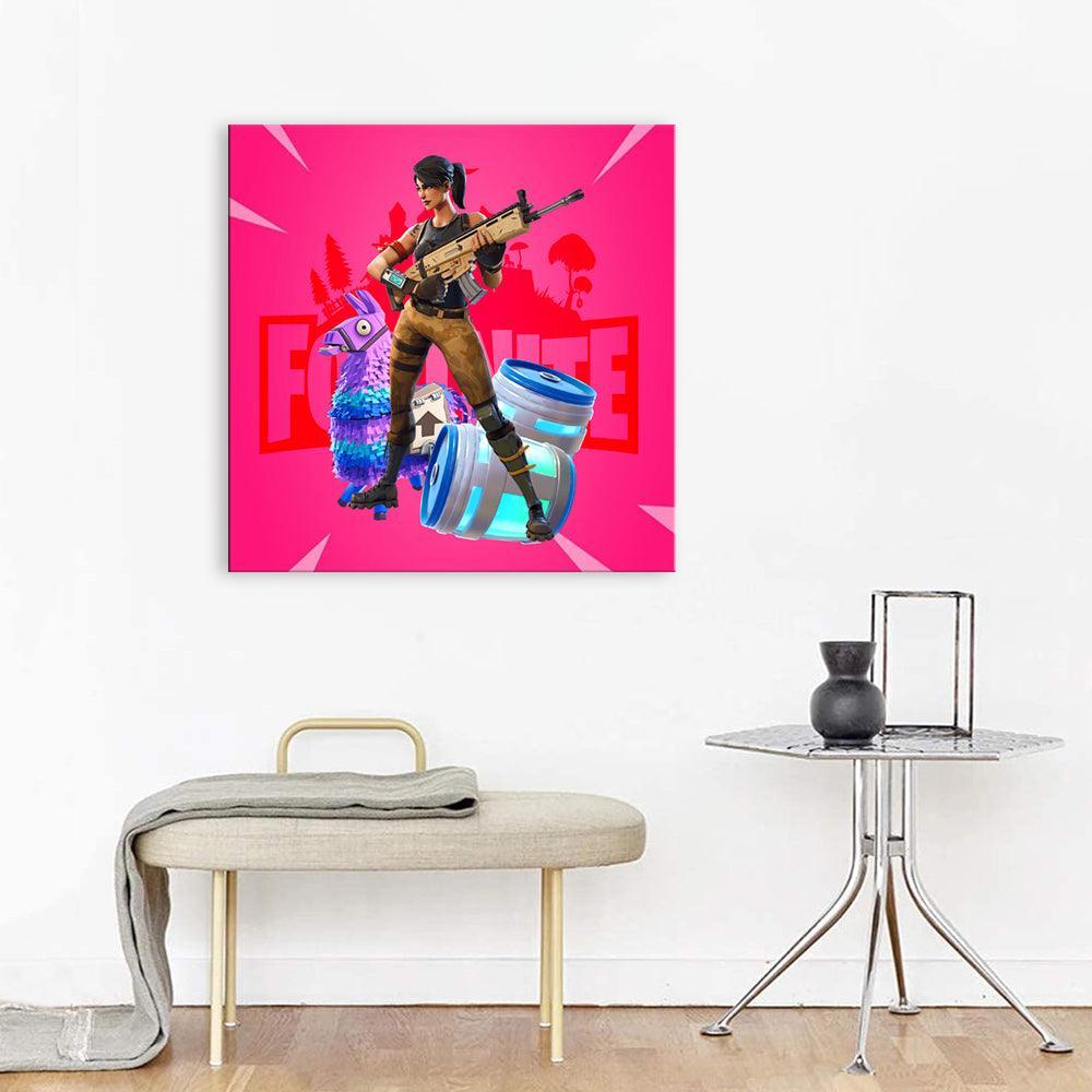 Fornite 1 Piece HD Multi Panel Canvas Wall Art Frame-Original Frame