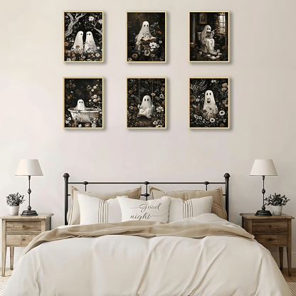 Vintage Landscape Gallery Wall Art Set-Original Frame