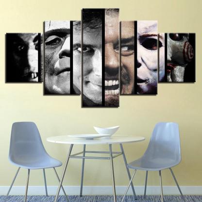 Horror Movies Characters HD Multi Panel Canvas Wall Art Frame-Original Frame