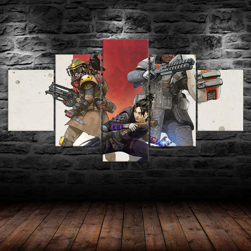 Multiplayer Battleground 5 Piece Wall Art Frame-Original Frame