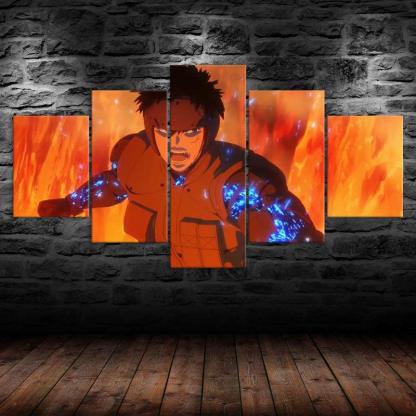 Fighting Super Hero 5 Piece HD Multi Panel Canvas Frames-Original Frame