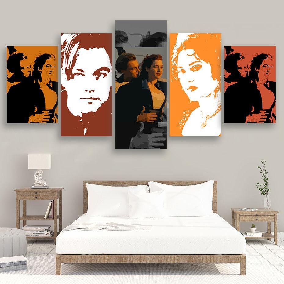 Titanic 5 Piece HD Multi Panel Canvas Wall Art Frame-Original Frame