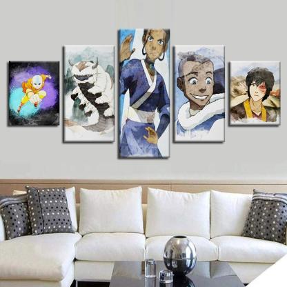 Avatar 5 Piece HD Multi Panel Canvas Wall Art Frame-Original Frame