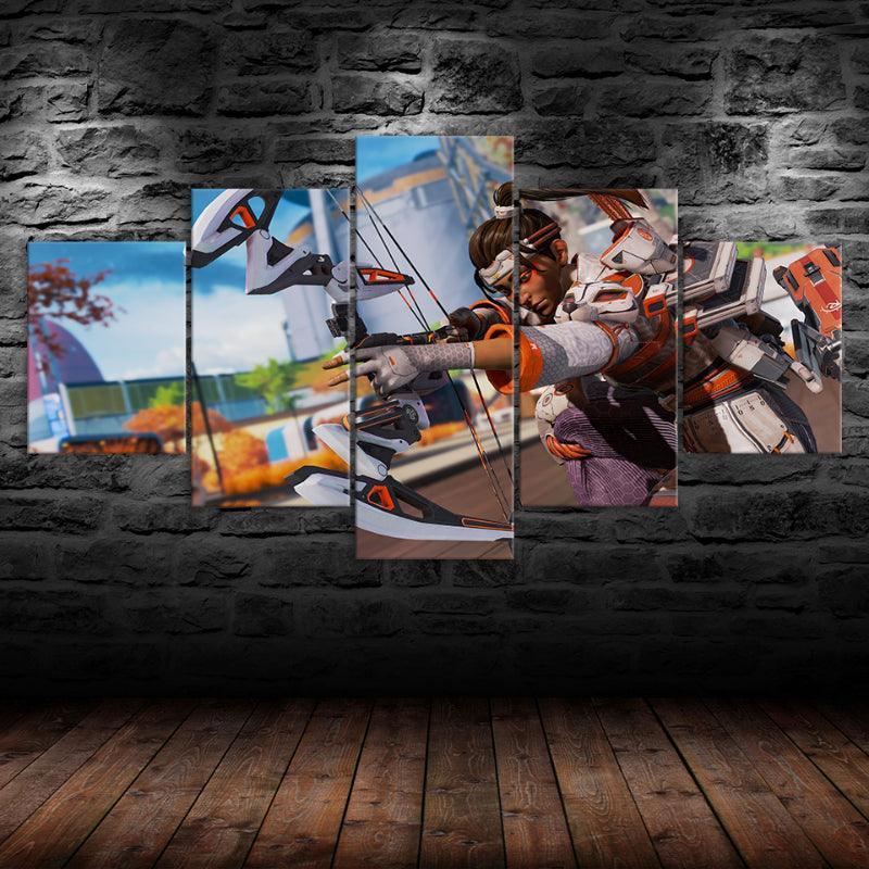 Apex Legends Modern Work 5 Piece HD Multi Panel Canvas-Original Frame