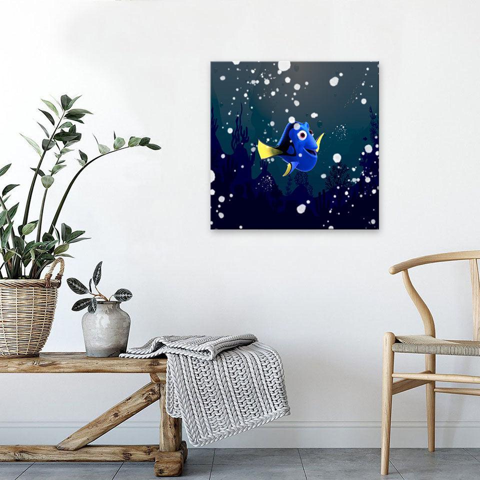 Dory Finding Nemo 1 Piece HD Multi Panel Canvas Wall Art Frame-Original Frame