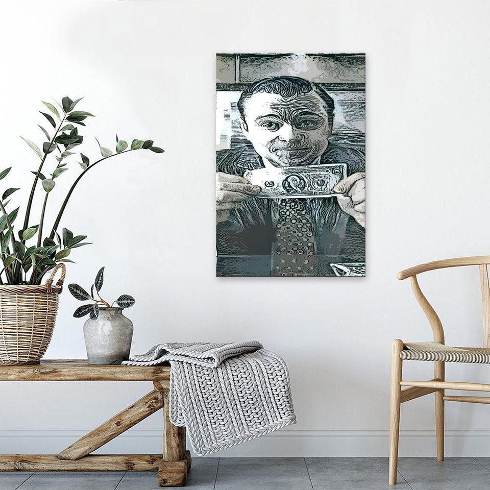 The Wolf Of Wall Street Bill 1 Piece HD Multi Panel Canvas Wall Art Frame-Original Frame