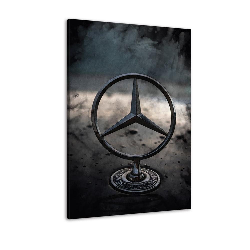 The Silver Black Car 1 Piece HD Multi Panel Canvas Wall Art Frame-Original Frame