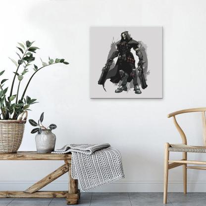 The Deadly Warrior 1 Piece HD Multi Panel Canvas Wall Art Frame-Original Frame
