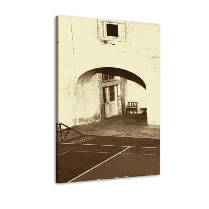 The Vintage Chair 1 Piece HD Multi Panel Canvas Wall Art Frame-Original Frame