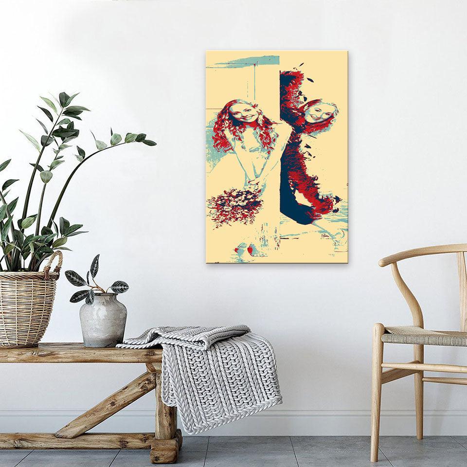 Sophie And Donna Mamma Mia 1 Piece HD Multi Panel Canvas Wall Art Frame-Original Frame