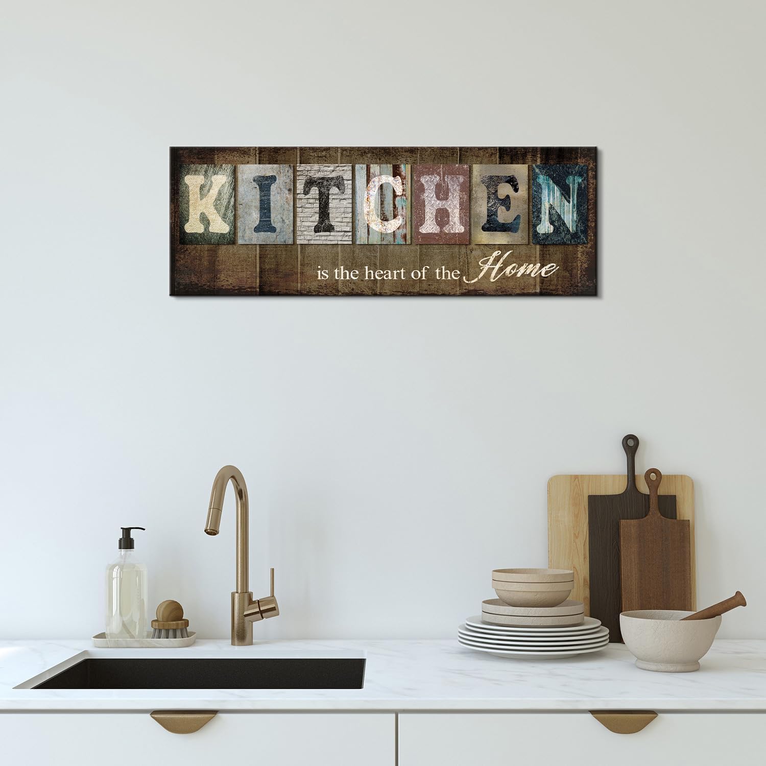 Family Sign Canvas Décor Painting 5 Pieces Wall Art