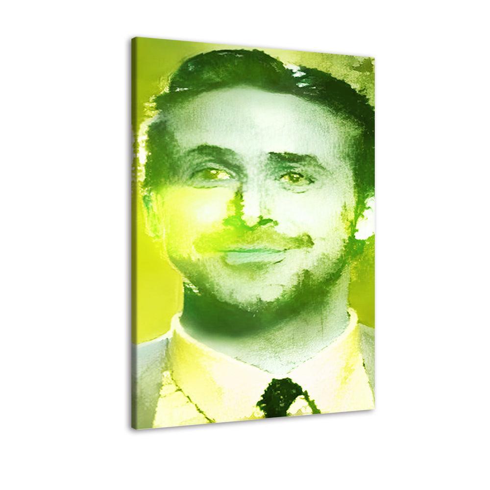 Green La La Land 1 Piece HD Multi Panel Canvas Wall Art-Original Frame