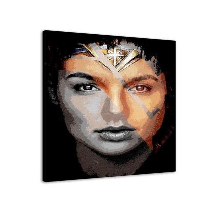 Superwoman Portrait 1 Piece HD Multi Panel Canvas Wall Art Frame-Original Frame