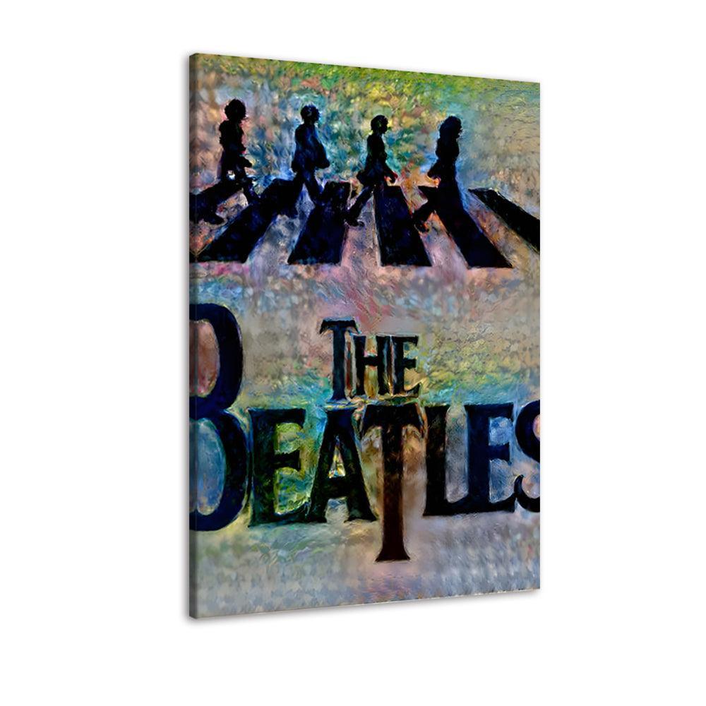 The Walking Beatles 1 Piece HD Multi Panel Canvas Wall Art Frame-Original Frame