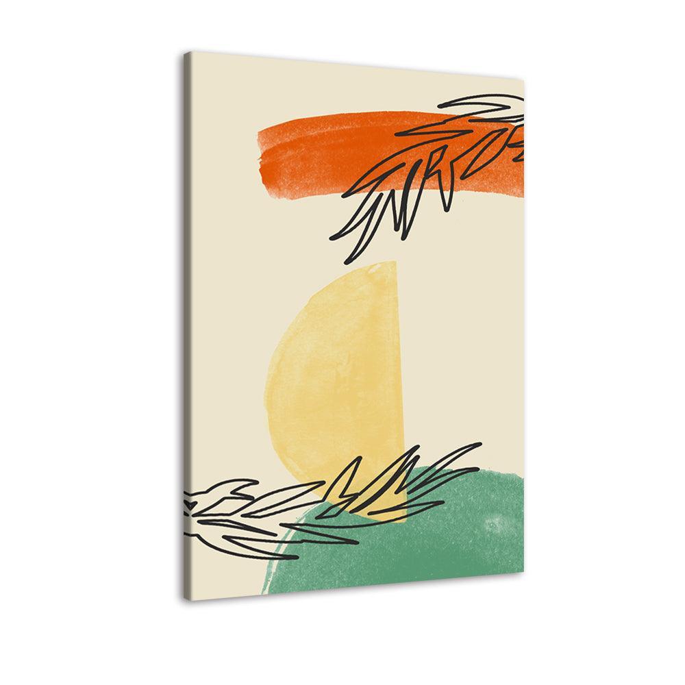 Abstract Fruits 1 Piece HD Multi Panel Canvas Wall Art Frame-Original Frame