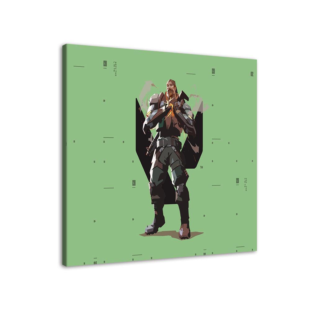 Valorant Cartoon 1 Piece HD Multi Panel Canvas Wall Art Frame-Original Frame