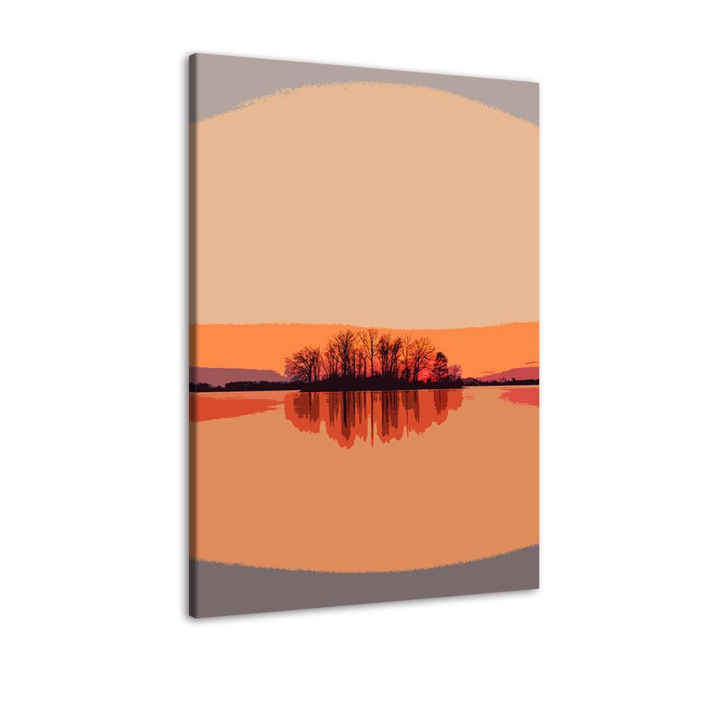 The Soft Sunrise 1 Piece HD Multi Panel Canvas Wall Art Frame-Original Frame