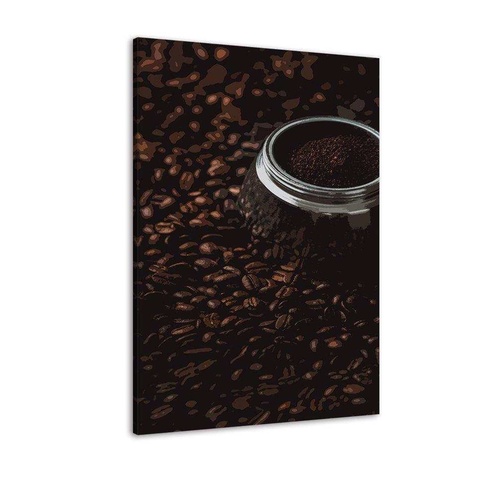 The Abstract Coffee Process 1 Piece HD Multi Panel Canvas Wall Art Frame-Original Frame