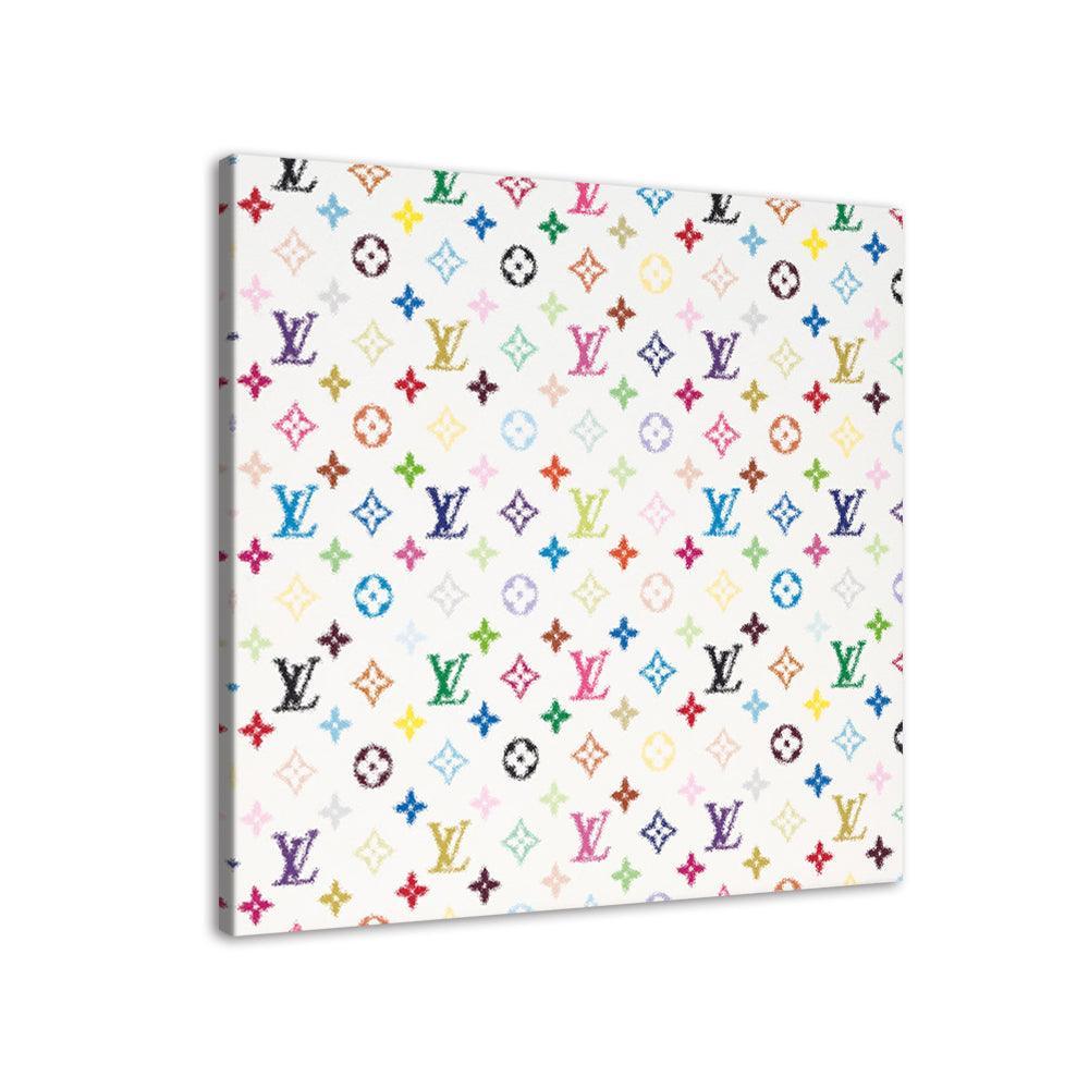 Louis Vuitton Colorful Collage 1 Piece HD Multi Panel Canvas Wall Art Frame-Original Frame