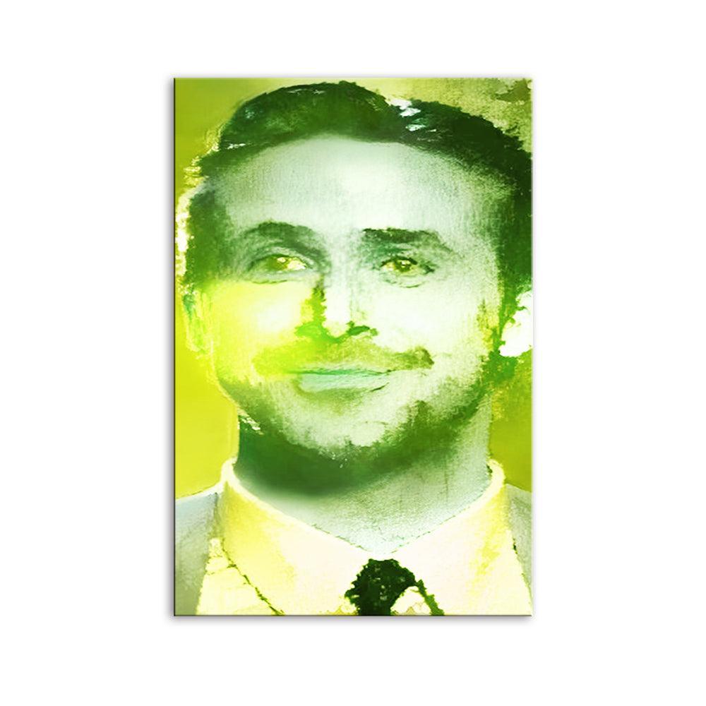 Green La La Land 1 Piece HD Multi Panel Canvas Wall Art-Original Frame