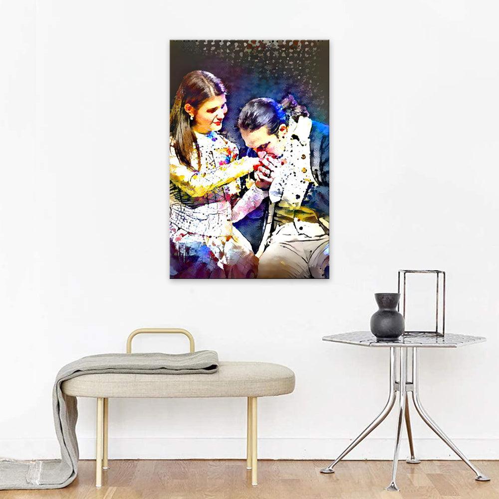 Gentleman 1 Piece HD Multi Panel Canvas Wall Art Frame-Original Frame