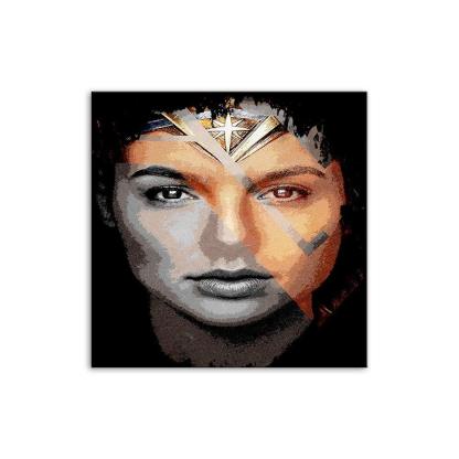 Superwoman Portrait 1 Piece HD Multi Panel Canvas Wall Art Frame-Original Frame