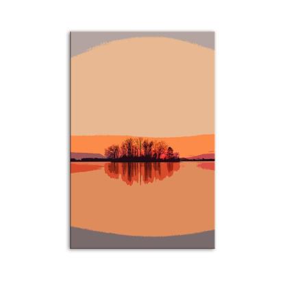 The Soft Sunrise 1 Piece HD Multi Panel Canvas Wall Art Frame-Original Frame