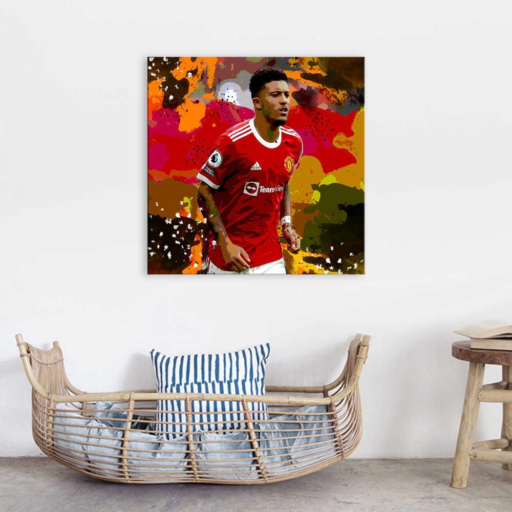 Jadon Sancho 1 Piece HD Multi Panel Canvas Wall Art Frame-Original Frame