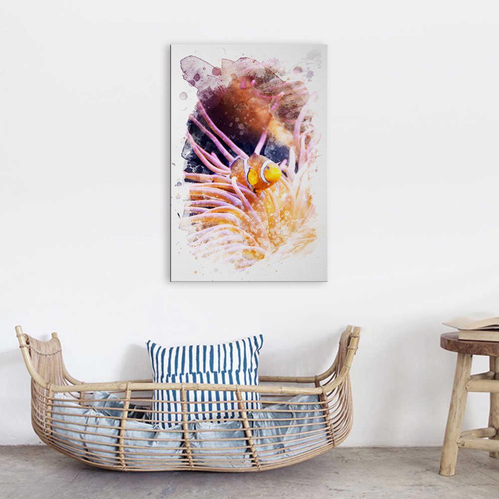 The Clownfish 1 Piece HD Multi Panel Canvas Wall Art Frame-Original Frame