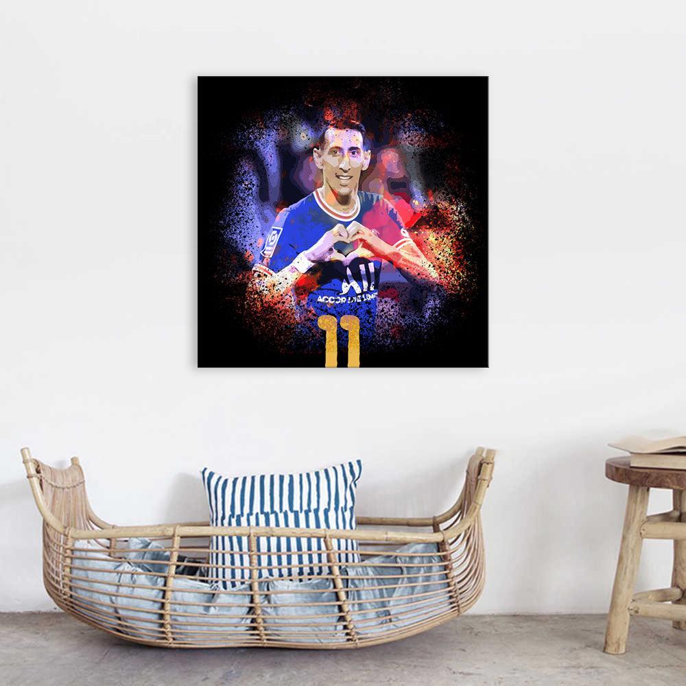 Angel Di Maria 1 Piece HD Multi Panel Canvas Wall Art Frame-Original Frame