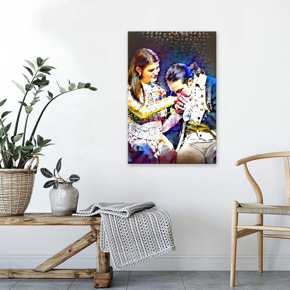 Gentleman 1 Piece HD Multi Panel Canvas Wall Art Frame-Original Frame