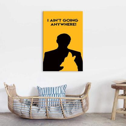 Quote From The Wolf Of Wall Street 1 Piece HD Multi Panel Canvas Wall Art-Original Frame