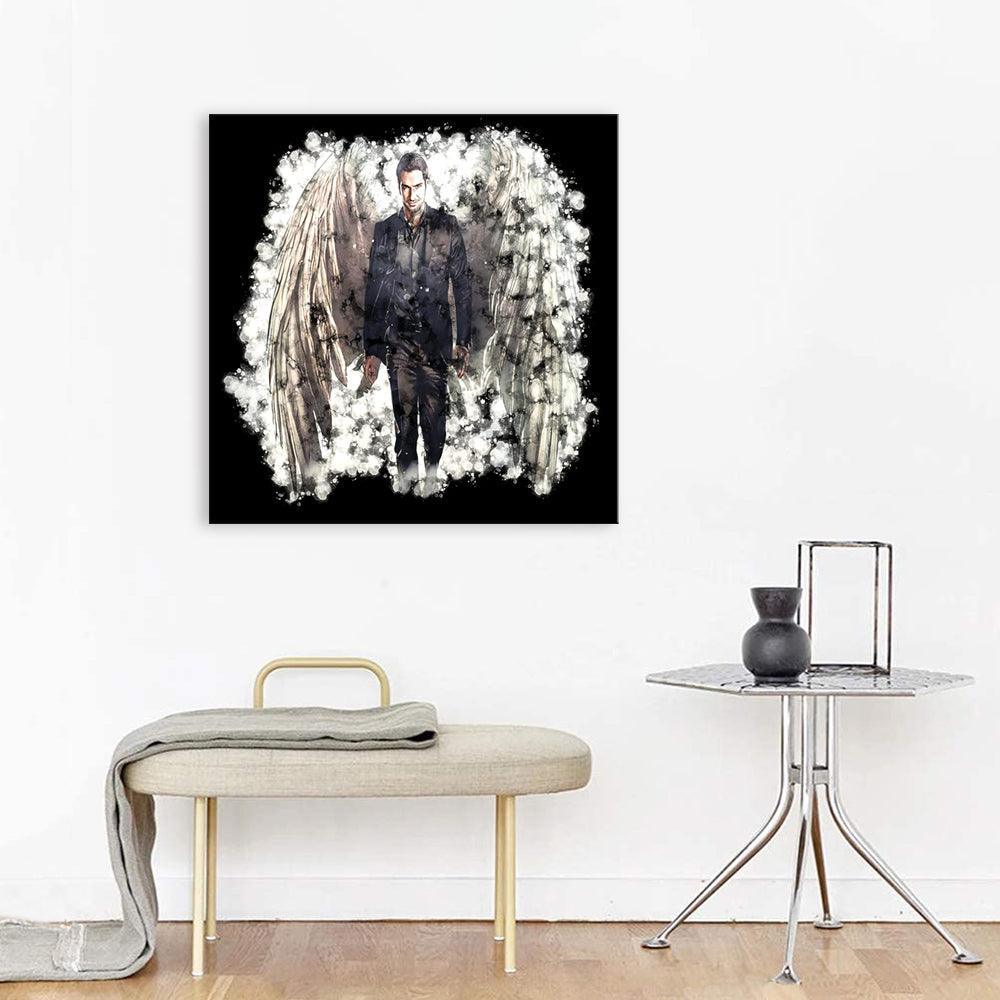Lucifer 1 Piece HD Multi Panel Canvas Wall Art Frame-Original Frame