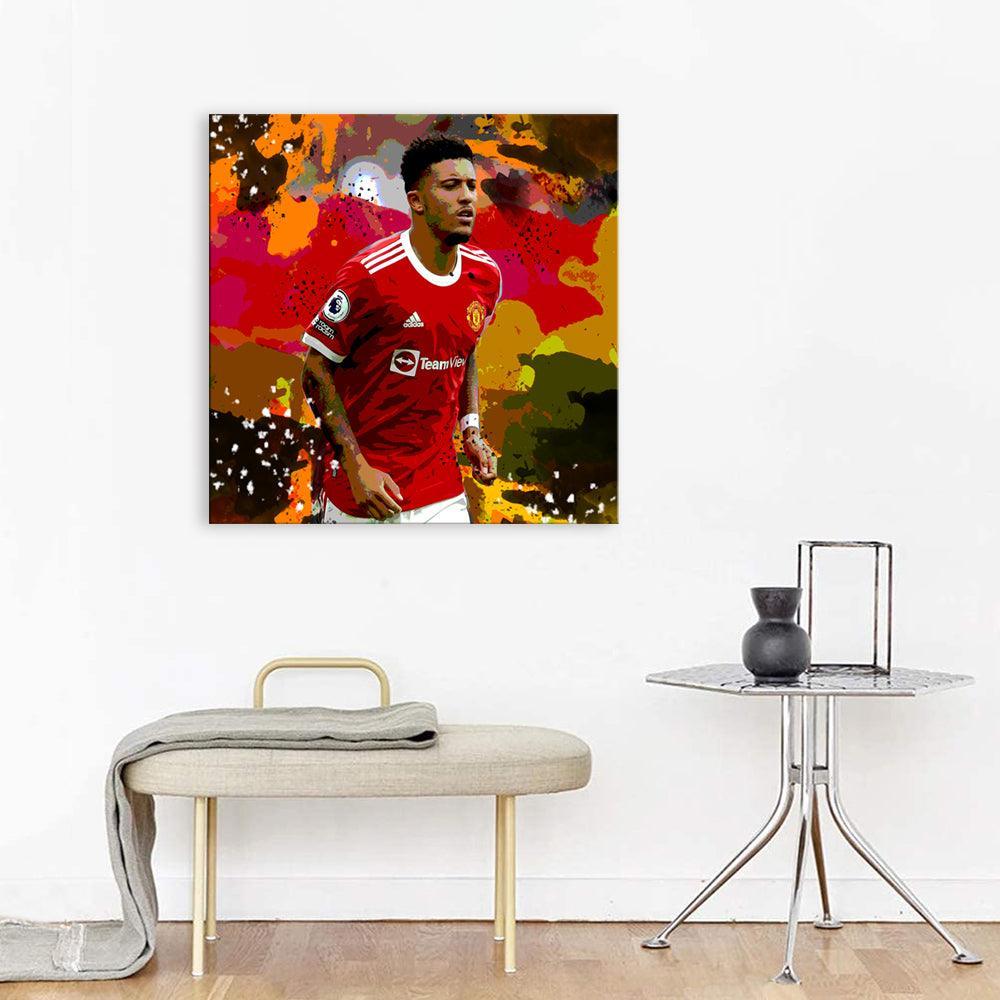 Jadon Sancho 1 Piece HD Multi Panel Canvas Wall Art Frame-Original Frame