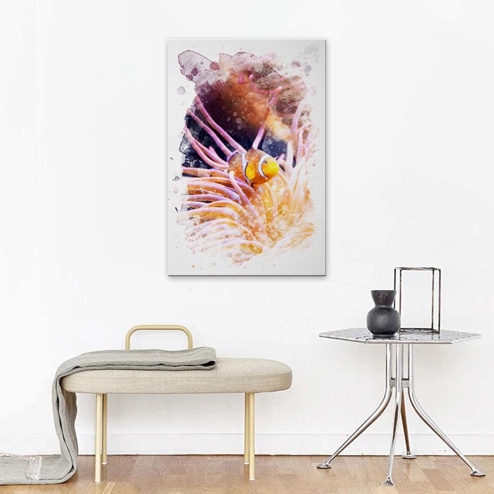 The Clownfish 1 Piece HD Multi Panel Canvas Wall Art Frame-Original Frame