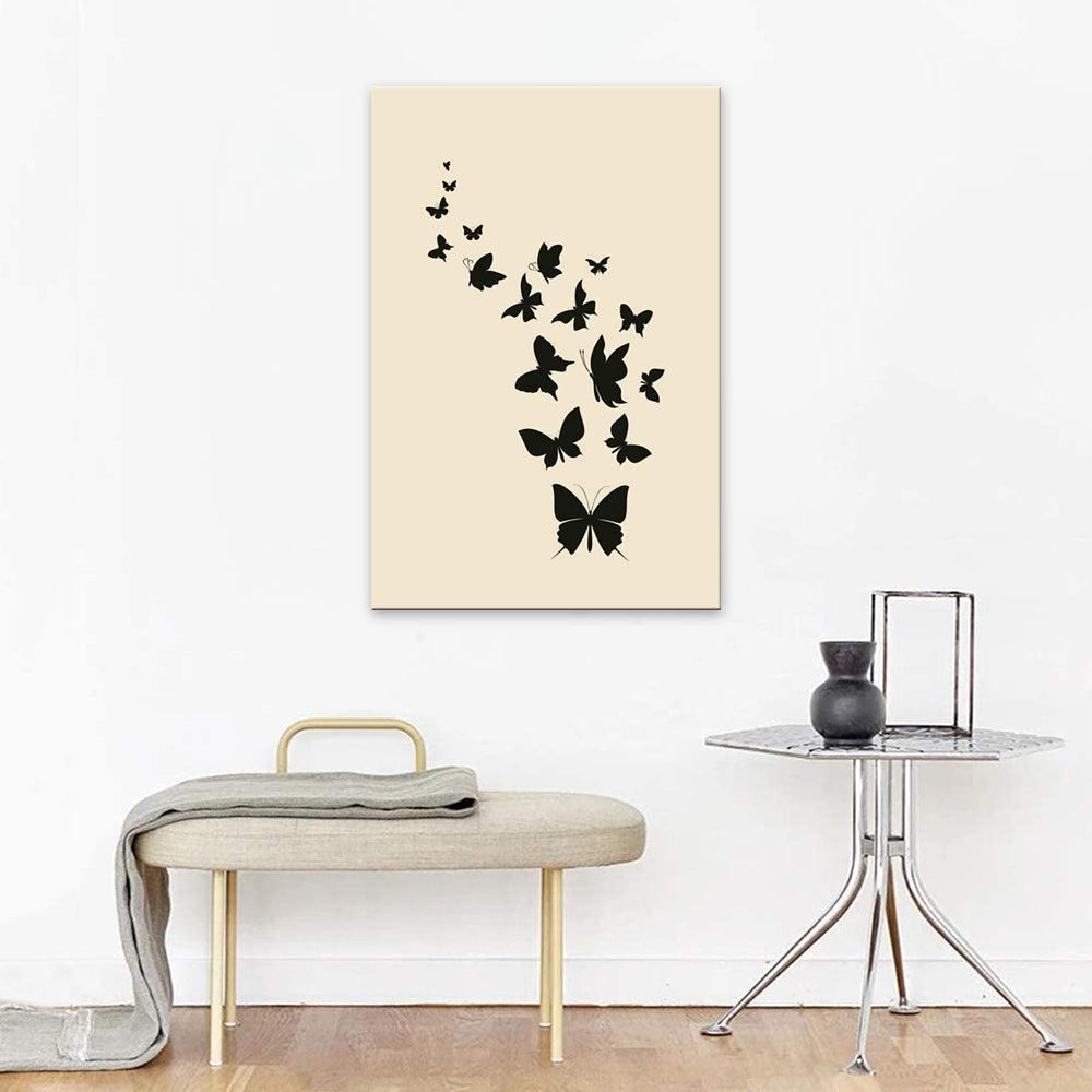 The Butterfly Team 1 Piece HD Multi Panel Canvas Wall Art Frame-Original Frame