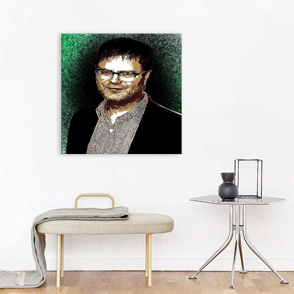 Rainn Wilson 1 Piece HD Multi Panel Canvas Wall Art-Original Frame