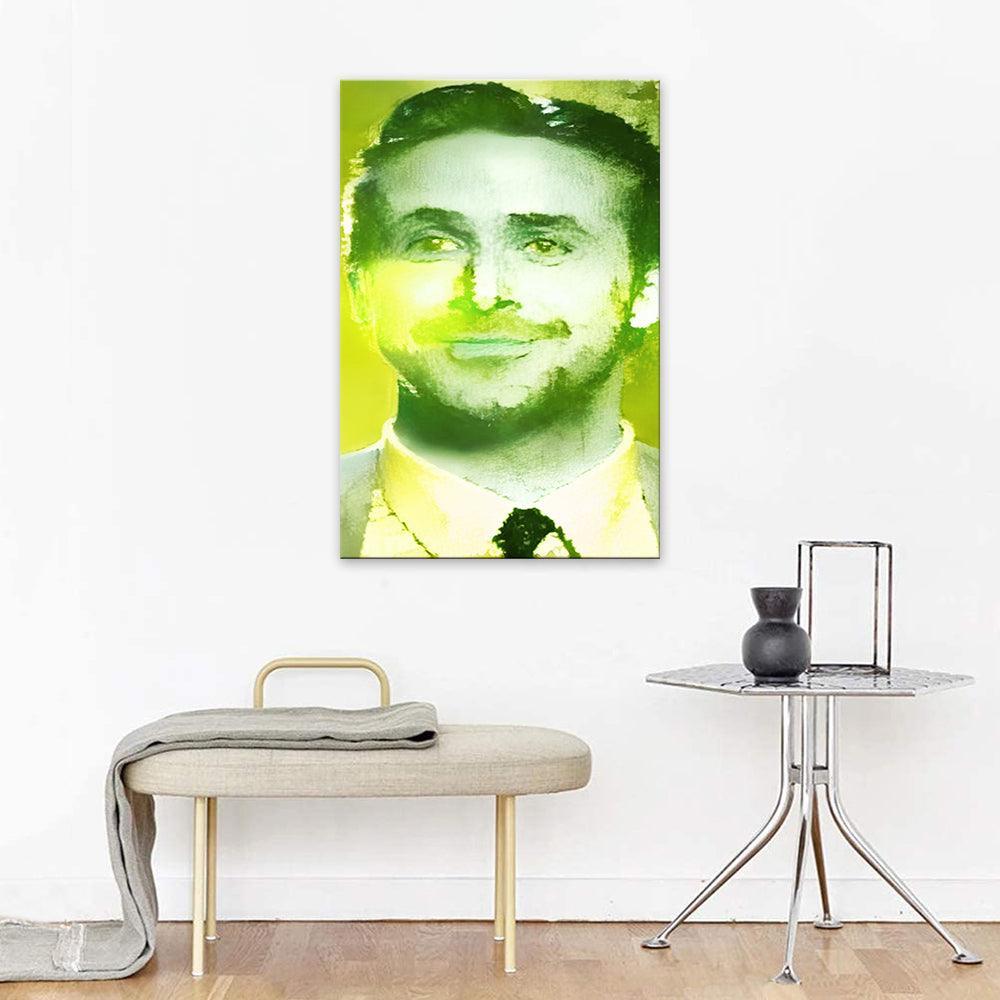 Green La La Land 1 Piece HD Multi Panel Canvas Wall Art-Original Frame