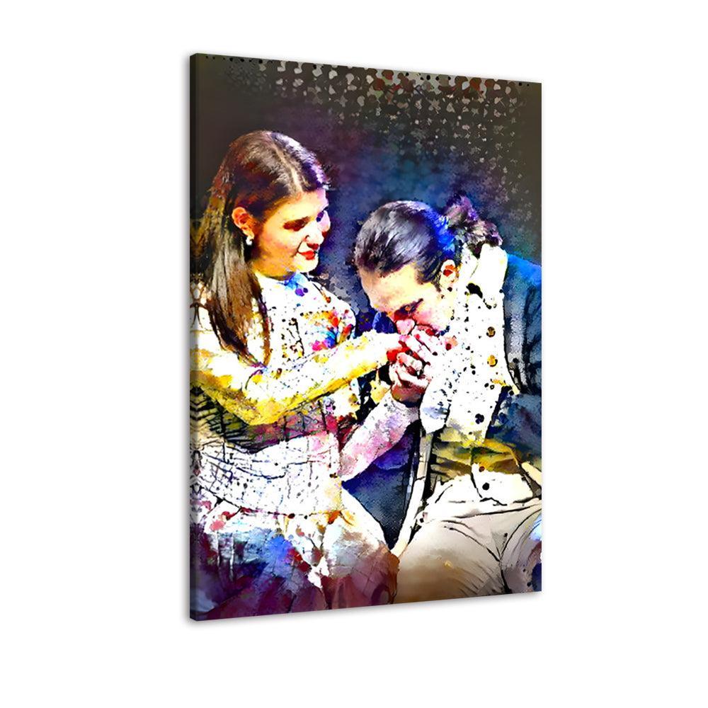 Gentleman 1 Piece HD Multi Panel Canvas Wall Art Frame-Original Frame