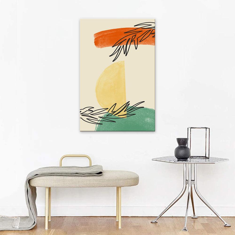 Abstract Fruits 1 Piece HD Multi Panel Canvas Wall Art Frame-Original Frame