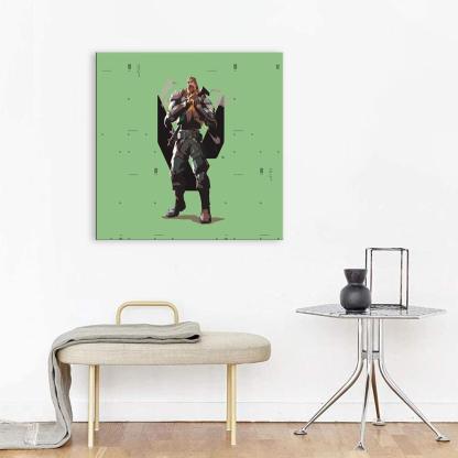 Valorant Cartoon 1 Piece HD Multi Panel Canvas Wall Art Frame-Original Frame