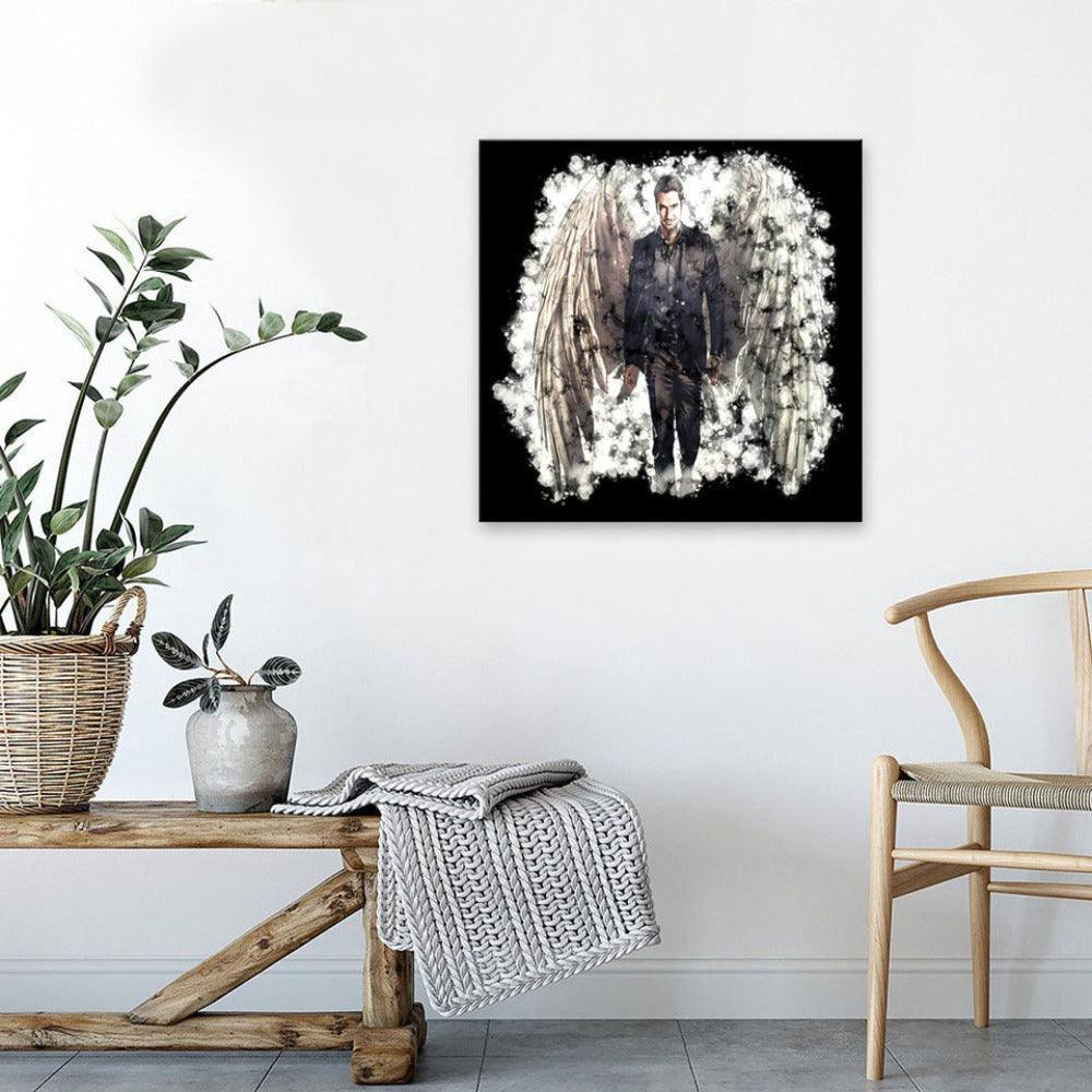 Lucifer 1 Piece HD Multi Panel Canvas Wall Art Frame-Original Frame