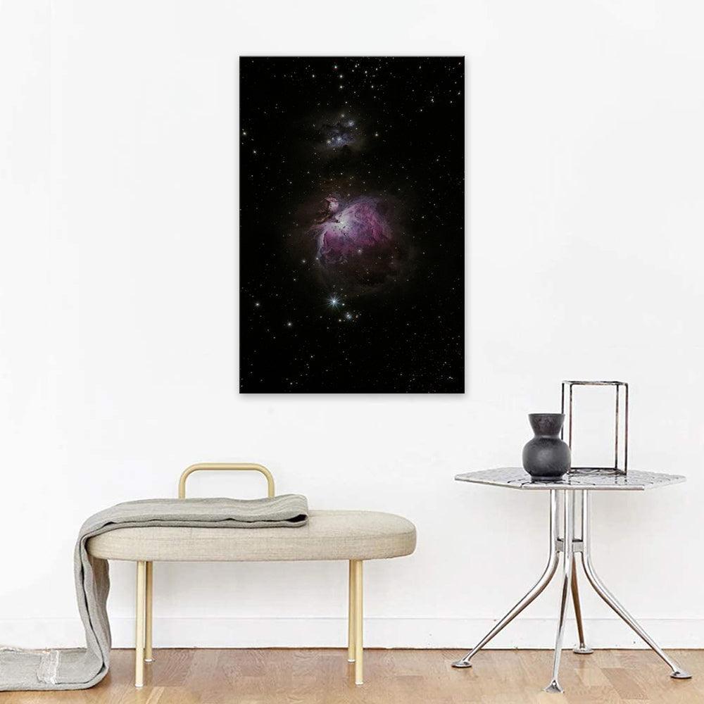 Purple Sky Night 1 Piece HD Multi Panel Canvas Wall Art-Original Frame