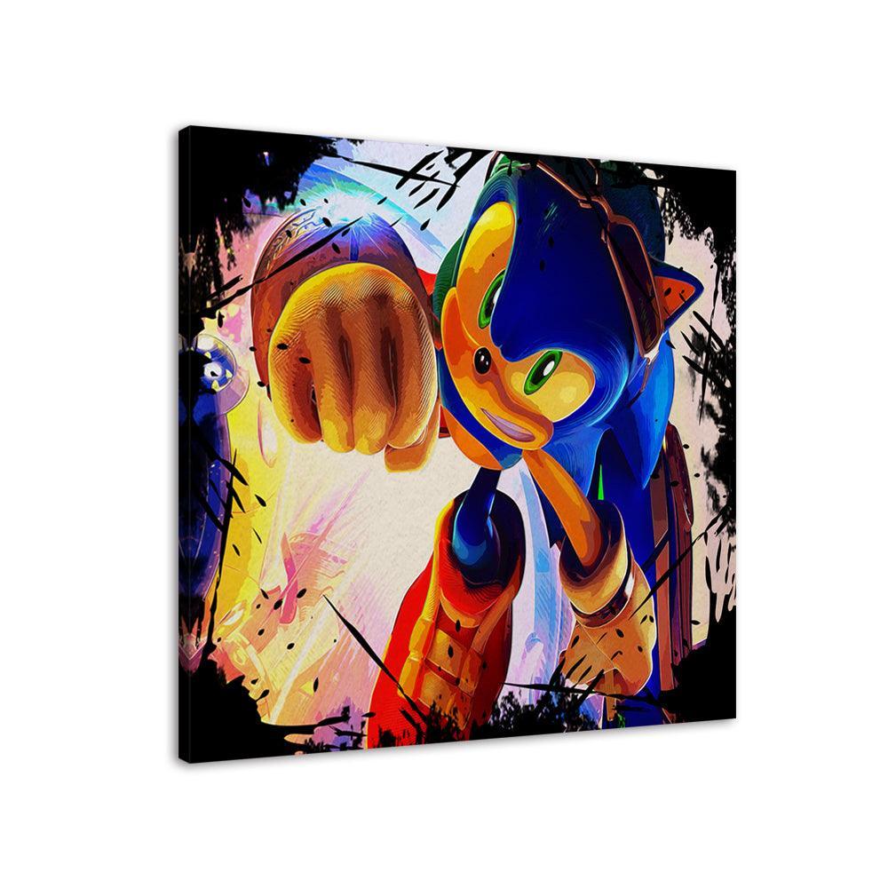 The Fast Sonic 1 Piece HD Multi Panel Canvas Wall Art Frame-Original Frame