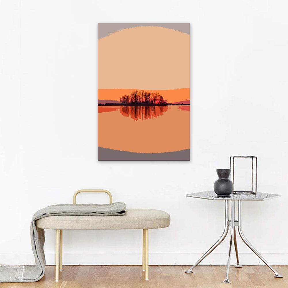 The Soft Sunrise 1 Piece HD Multi Panel Canvas Wall Art Frame-Original Frame