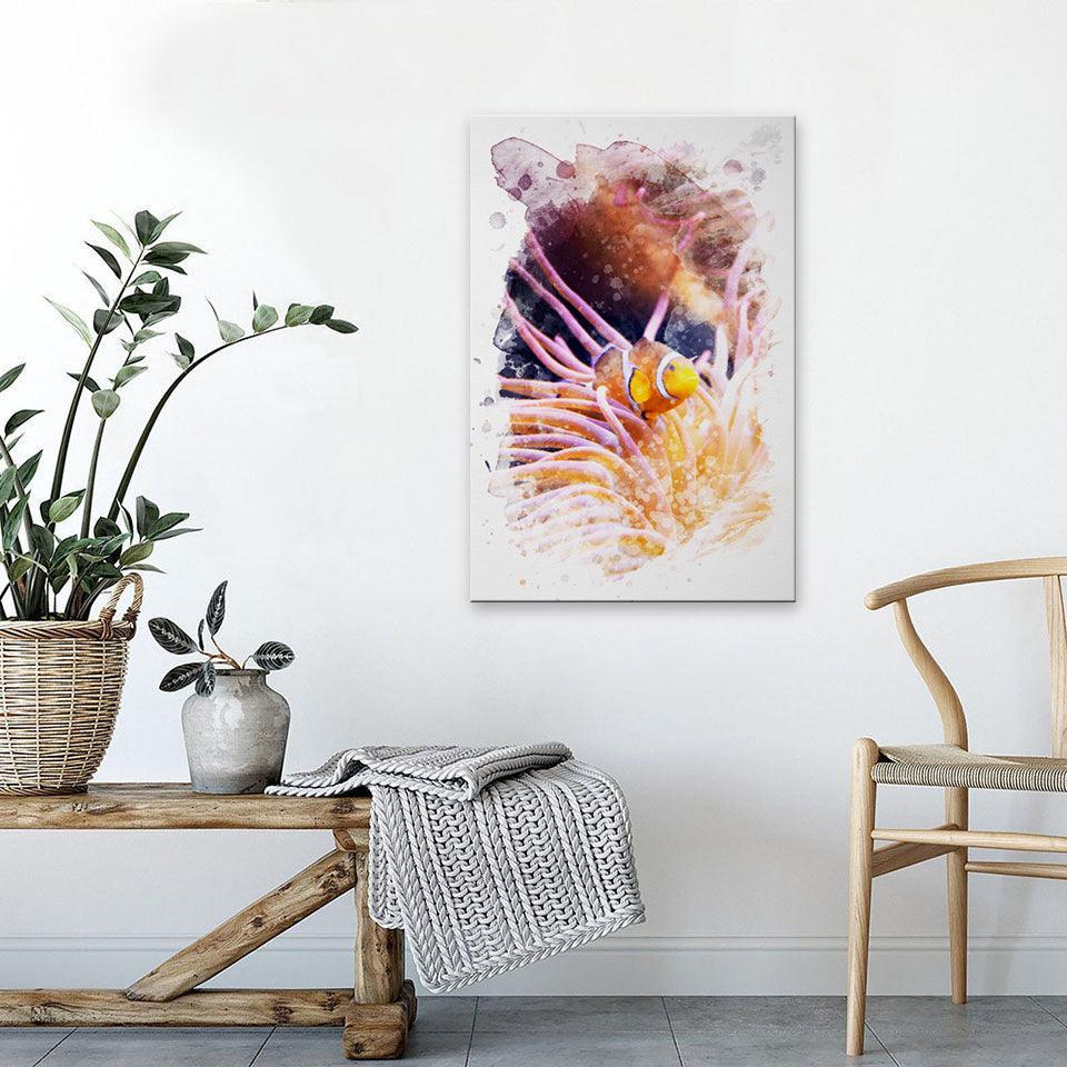 The Clownfish 1 Piece HD Multi Panel Canvas Wall Art Frame-Original Frame