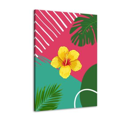 The Abstract Summer Orchid 1 Piece HD Multi Panel Canvas Wall Art Frame-Original Frame
