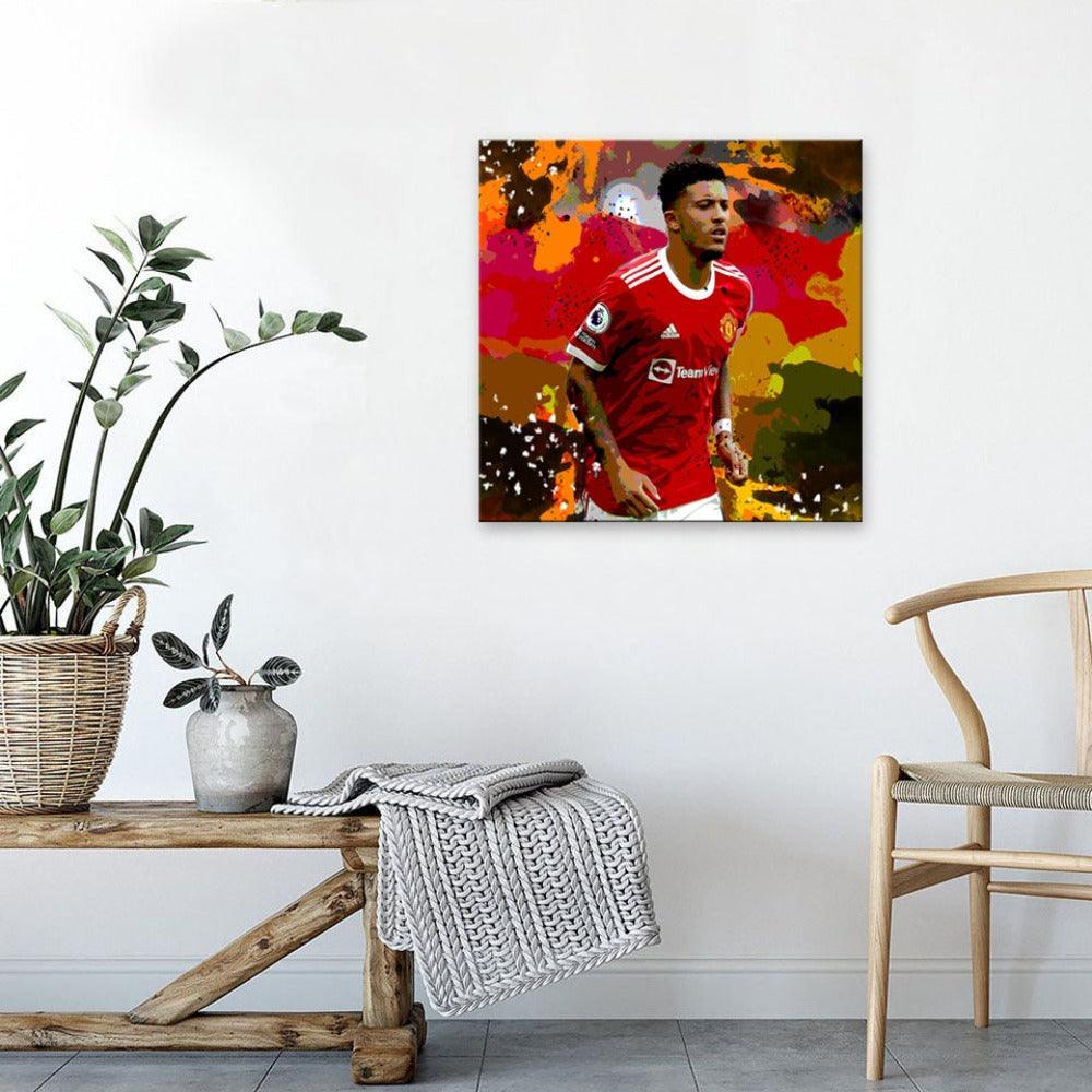 Jadon Sancho 1 Piece HD Multi Panel Canvas Wall Art Frame-Original Frame