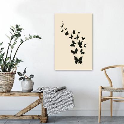 The Butterfly Team 1 Piece HD Multi Panel Canvas Wall Art Frame-Original Frame