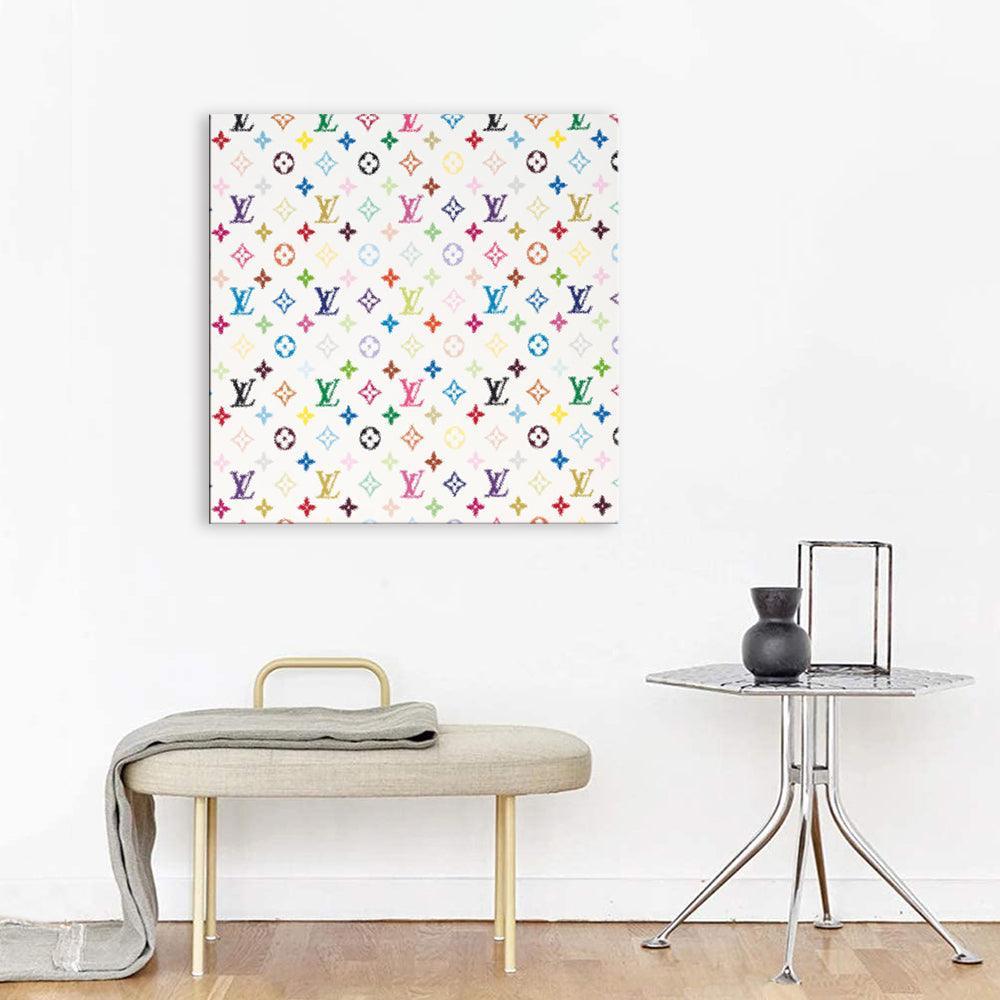 Louis Vuitton Colorful Collage 1 Piece HD Multi Panel Canvas Wall Art Frame-Original Frame